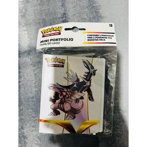 POKEMON trading card game mini portfolio and booster pack NWT